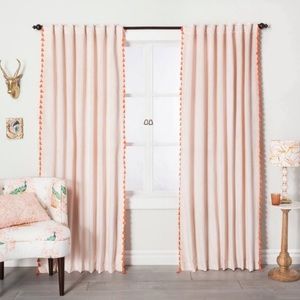 Opal house Velvet Tassel Curtain Panels